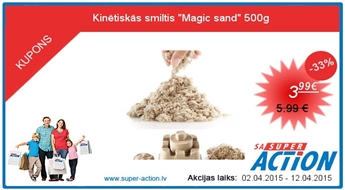 Kinētiskās smiltis &quot;Magic sand&quot; 500g