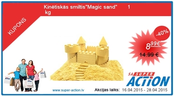 Kinētiskās smiltis&quot;Magic sand&quot;       1 kg