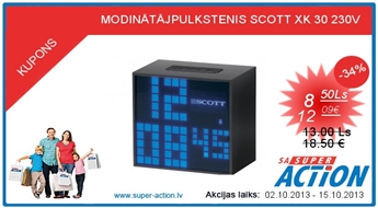 MODINĀTĀJPULKSTENIS SCOTT XK 30 AR 34% ATLAIDI