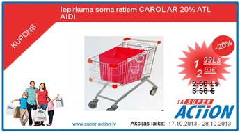 Сумка для покупок CAROL  С 20% СКИДКОЙ