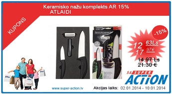 Keramisko nažu komplekts AR 15%            ATLAIDI