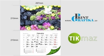 Sienas kalendārs ar Taviem vismīļākajiem fotoattēliem no www.printgrafika.lv!