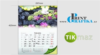 Sienas kalendārs ar Taviem vismīļākajiem fotoattēliem no www.printgrafika.lv !