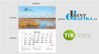 Sienas kalendārs ar Tavu 1 vismīļāko fotoattēlu no www.printgrafika.lv!