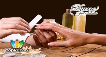 SPA - процедура для рук + классический маникюр с покрытием лака Orly или O.P.I. в салоне ”Dane Spa” со скидкой 50%!