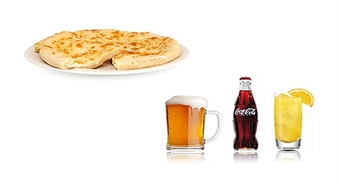 Hačapuri, 0.3 glāze "Krāslavas" dzīvā alus vai CocaCola/Sprite ar 30% atlaidi, tikai par 2.70 Ls!