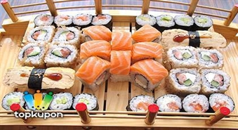 Вкусное предложение от DOMINO! Суши сет на 2 персоны со скидкой 57%!