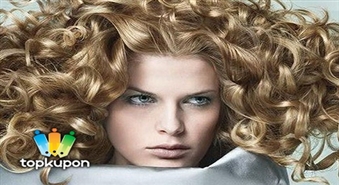Женская химическая завивка + стрижка + укладка в салоне "Paloma salons Lukss"!