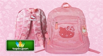 Slavenā zīmola Hello Kitty mugursoma meitenēm ar 55% atlaidi!