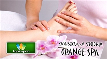 Reflektorā pēdu masāža + ingvera pīlings skaistumā studijā "Orange Spa" ar 50% atlaidi !