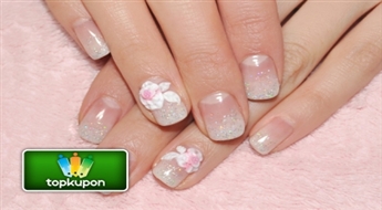 Manikīrs + Gelish ar dizainu ar 50% atlaidi tikai par 6.99 Ls!
