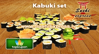 Palutiniet savu vēdēru: Kabuki set 64 gab. no SushiExpress.lv!