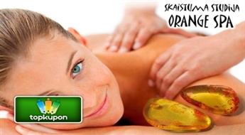 Skaistuma studija "Orange Spa" piedāvā vienreizēju iespēju izbaudīt Dzintara masāžu ( 90 minūtes) ar 50% atlaidi !