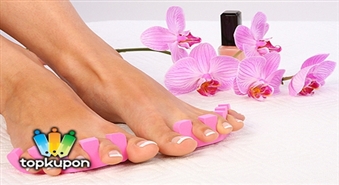 Pedikīrs (ar lakas pārklājumu) salonā "Paloma salons Lukss"!