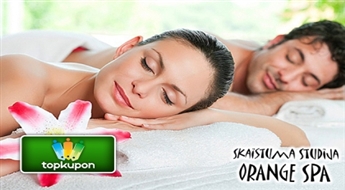 Cтудия красоты "Orange Spa" предлагает оздоровительный и релаксирующий массаж для тела с аромамаслами ( 60 минут ) со скидкой 50%!
