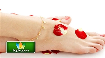 Экспресс педикюр с покрытием лака Gelish с 50 % скидкой!
