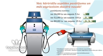 Uzrādot šī kuponu kārtridžu uzpildei saņem naudu atpakal!