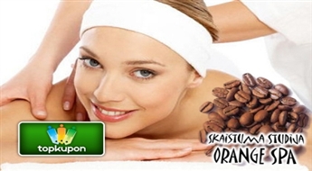 Skaistuma studija "Orange Spa" piedāvā  baudas pilno kafijas masāžu (60 minūtes) ar 60% atlaidi !