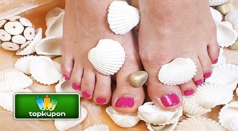 Экспресс педикюр + покрытие лаком GELISH со скидкой 50% !