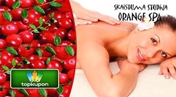 Витаминный СПА ритуал с брусникой в студии красоты "Orange Spa" со скидкой 53%!