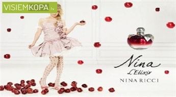 Sieviešu smaržas Nina Richi Nina L´Elixir EDP 80ml ar 58% atlaidi!