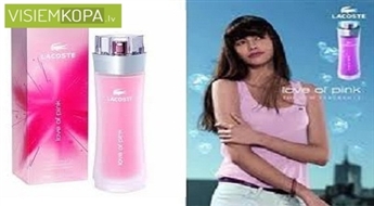 Sieviešu smaržas Lacoste Love of Pink  50ml EDT ar 57% atlaidi!