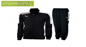 Komplekts Puma treniņtērps melns ar 36% atlaidi