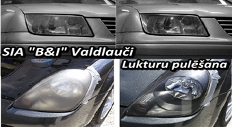 Nopulē tikai šodien savas automašīnas lukturus  par 13.00Ls