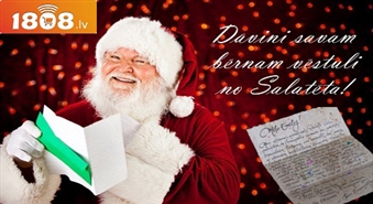 Sala-vecis.lv piedāvā! SUPER vēstule! Uzdāvini savam bērnam īstu vēstuli no Salatēva tikai par Ls 1.49!