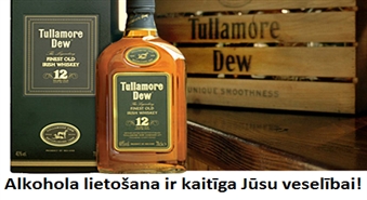 Tullamore Dew 12 YO ar 29 % atlaidi!