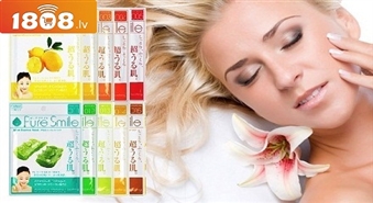 Atjaunojoša un mitrinoša kolagēnu maska sejai "Pure Smile Essence Mask" ar 50 % atlaidi! Tikai 1.39Ls