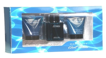 Davidoff Cool Water: edt 40 ml + dušas želeja 50 ml + balzams pēc skūšanas 50 ml ar 40 % atlaidi