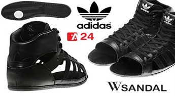 Стильный подлинной ADIDAS M Отношение 100% кожаные сандалии для женщин  -67%