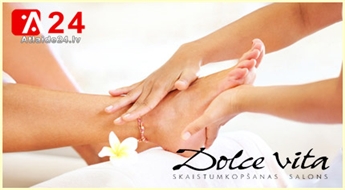 DOLCE VITA: - 50% ЗА НЕЖНО УХАЖИВАЮЩУЮ ПРОЦЕДУРУ АППАРАТНОГО ПЕДИКЮРА!