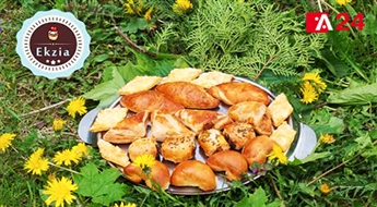 Pīrādziņu izlase - speķa, kāpostu, buljona pīrādziņi un siera cepumi (1.5 kg)