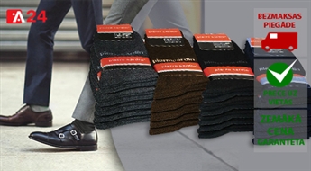 Elegantās PIERRE CARDIN vīriešu zeķes - 6 pāri iepakojumā - 42%