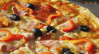 Покушай от души! “Пиццерия 89” на улице Бривибас 89 предлагает – наивкуснейшая пицца Баги 32см всего за 2.50 лата!