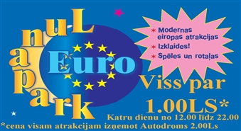 Izpriece visai ģimenei – 12 lunaparka atrakcijas tikai par 7 Ls!