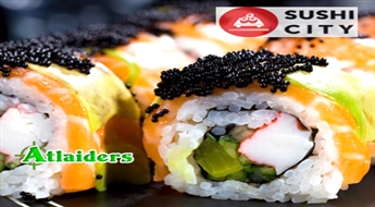 Nogaršo arī Tu! Suši komplekts (36 gab.) no SUSHICITY – tagad ar 50% atlaidi!