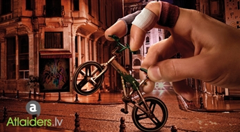 Palutiniet sevi vai savu bērnu ar tik brīnišķīgu dāvanu! Saliekams divritenis „Fingerbike” – tagad tikai par 0,99 Ls!