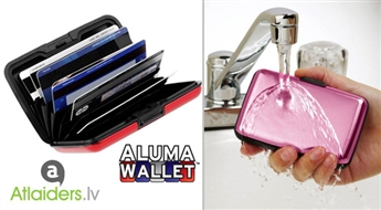 Ziemas sportam un ikdienā! Oriģinālais ūdensnecaurlaidīgais kredītkaršu un vizītkaršu turētājs-maks Aluma Wallet karšu, naudas un dokumentu uzglabāšanai tikai par 4,49 Ls!