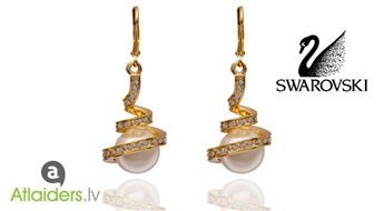 Серьги с кристаллами Swarovski – сейчас всего за 2,99 латов!