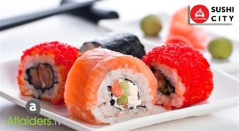 Вкусный комплект суши (36 шт.) от SUSHICITY – сейчас со скидкой 50%!
