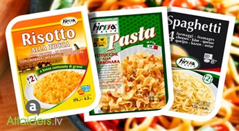 Gardās ātri pagatavojamās pusdienas itāļu gaumē: pasta, spageti vai risotto ar atlaidi līdz pat 65%! Mmmm... Deliziosa pasta e risotti!