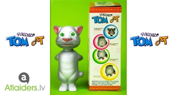 Отличный подарок для ребёнка! Говорящая игрушка – кот Том, который повторяет слова и реагирует на прикосновения, всего за 7,39 Ls. Доставка по всей Латвии!