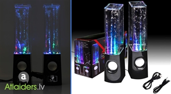 Lieliska ideja dāvanai! Dejojošie skaļruņi „WATER DANCING” tikai par 19,99 Ls!