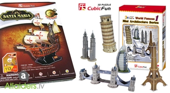 Потрясающая идея для подарка на Рождество! Реалистичные CubicFun 3D пазлы – сейчас со скидкой 50%!