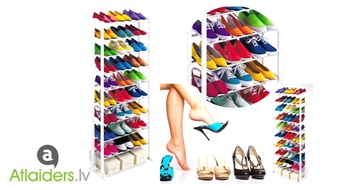 Вместительная, прочная и удобная металлическая полка для обуви “Amazing Shoe Rack” – сейчас всего за 9,55 лата!