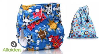 Идеальный комплект от BabyBamboo: многоразовый подгузник Trendy Baby и непромокаемая сумка Wet Bag (различные рисунки), только за 9,99 Ls! Trendy Baby – живи веселее!
