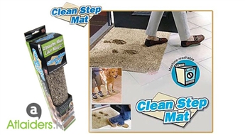 Мягкий коврик для ног „Clean Step Mat”, который отлично абсорбирует влагу и грязь!